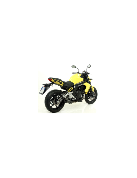 ARROW Escape aluminio negro Kawasaki ER6N, ER-6F 12-16 y Versys 650 15-16 OC