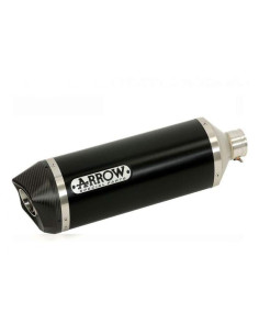 ARROW Escape aluminio negro fondo carbono KAWASAKI VERSYS 1000 12-16 OC