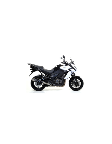 ARROW Escape aluminio negro fondo carbono KAWASAKI VERSYS 1000 12-16 OC