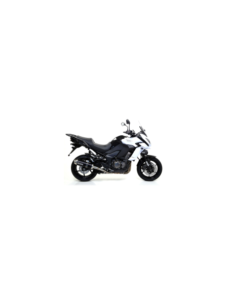 ARROW Escape aluminio negro fondo carbono KAWASAKI VERSYS 1000 12-16 OC