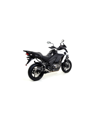 ARROW Escape aluminio negro fondo carbono KAWASAKI VERSYS 1000 12-16 OC