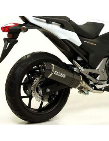 ARROW Escape aluminio negro fondo carbono Honda 700- 750 - NC 700 - 750 OC