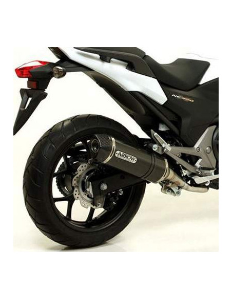 ARROW Escape aluminio negro fondo carbono Honda 700- 750 - NC 700 - 750 OC