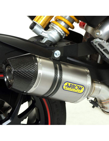 ARROW Escape titanio Race Tech Ducati Hypermotard/Hyperstrada 13-18 OC