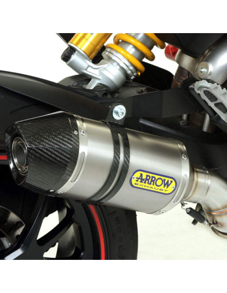 ARROW Escape titanio Race Tech Ducati Hypermotard/Hyperstrada 13-18 OC