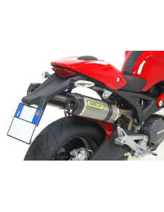 ARROW Escape de aluminio fondo inox Thunder Ducati Monster 696 08-14 OC