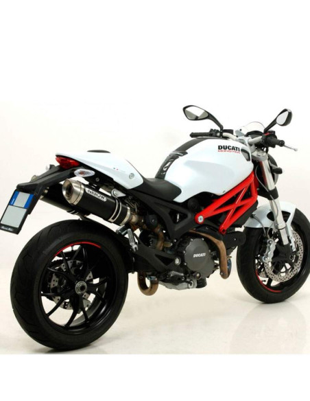 ARROW Escape aluminio Dark Thunder Ducati Monster 696 08-14 fondo inox OC