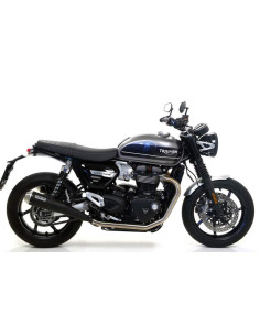 ARROW Escape acero negro Triumph Thruxton-Speed Twin