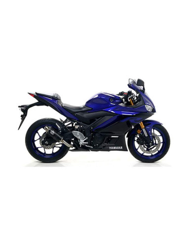 ARROW Escape thunder negro Yamaha yzf r3 19-