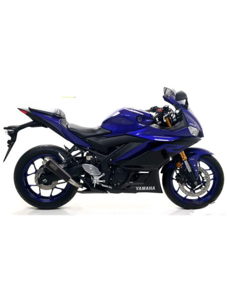 ARROW Escape acero negro Yamaha YZFR3 19-