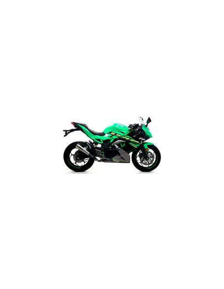 ARROW Escape acero inoxidable negro Kawasaki Ninja 125 19-