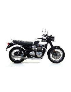 ARROW Silenciosos Nichrom Pro-Race Negro Triumph BONNEVILLE T100 17- T120 16- 2