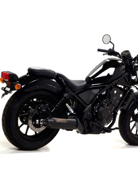 ARROW Escape negro para Honda Rebel 500 17-