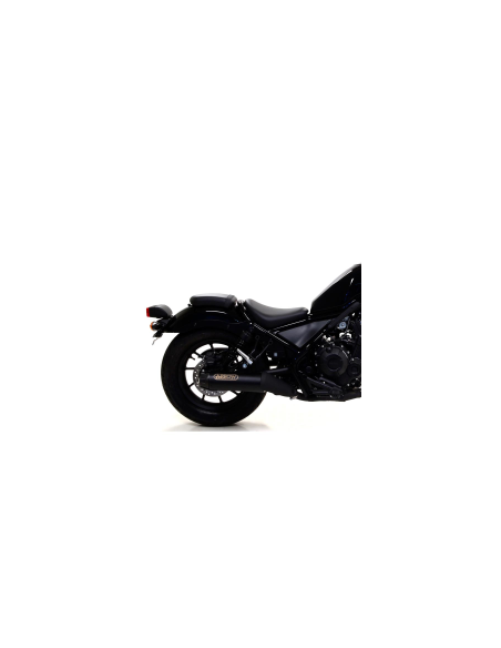 ARROW Escape negro para Honda Rebel 500 17-