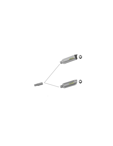 ARROW Adaptador colector acero Suzuki GSXR 600 11-16 y GSXR 750 11-16