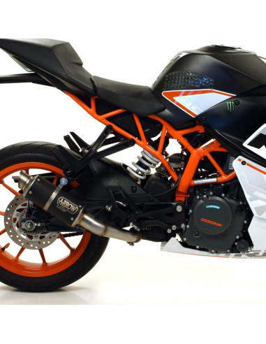 ARROW Kit escape acero negro GP2 Ktm Rc390 17-20 Homologado