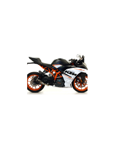 ARROW Kit escape acero negro GP2 Ktm Rc390 17-20 Homologado