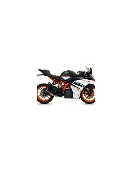 ARROW Kit escape acero negro GP2 Ktm Rc390 17-20 Homologado