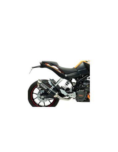 ARROW Escape aluminio Negro KTM Duke 125 11-16 Duke 200 11-14