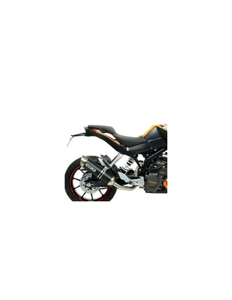 ARROW Escape aluminio Negro KTM Duke 125 11-16 Duke 200 11-14