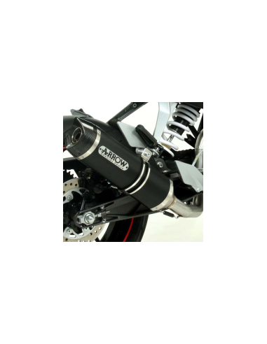 ARROW Escape aluminio Negro fondo Carbono KTM Duke 125 11-16 Duke 200 11-14
