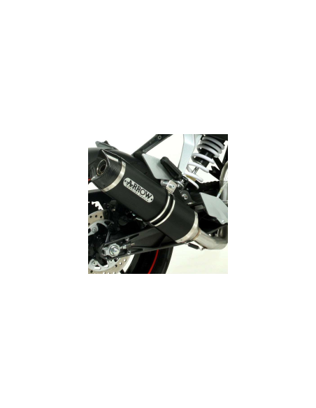 ARROW Escape aluminio Negro fondo Carbono KTM Duke 125 11-16 Duke 200 11-14