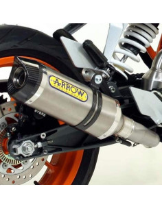 ARROW Escape Titaneo fondo Carbono KTM Duke 125 11-16 Duke 200 11-14