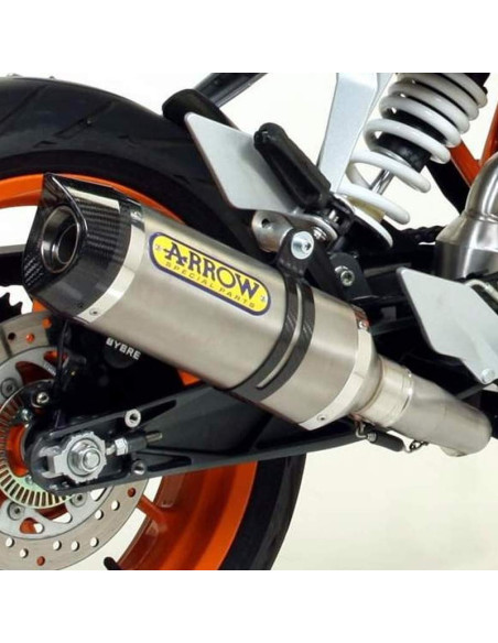 ARROW Escape Titaneo fondo Carbono KTM Duke 125 11-16 Duke 200 11-14