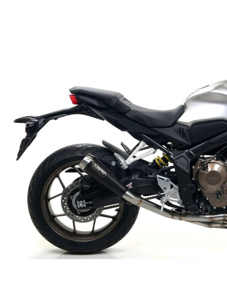 ARROW Escape acero inoxidable negro Pro-Race Honda CB650R-CBR650R OC