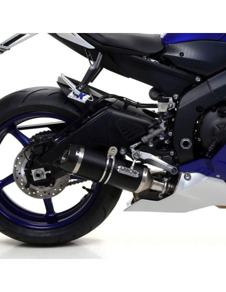 ARROW Escape aluminio negro Black Thunder Yamaha YZF 600 R6 17-