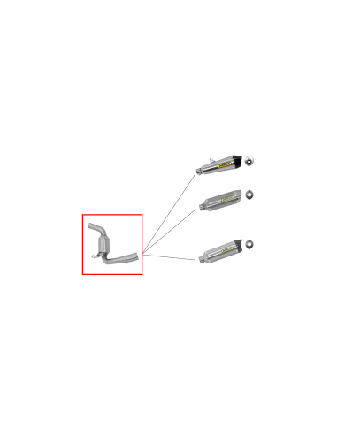 ARROW Conector catalítico KTM Duke 390 13-16