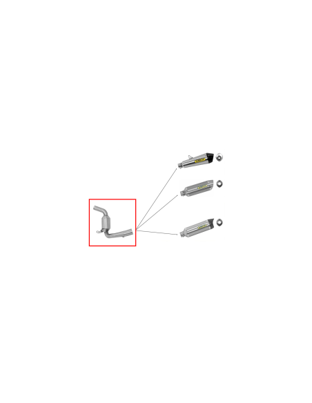 ARROW Conector catalítico KTM Duke 390 13-16