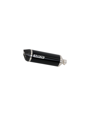 ARROW Escape aluminio negro fondo carbono RaceTech Dark Kawasaki Z900-E 17-