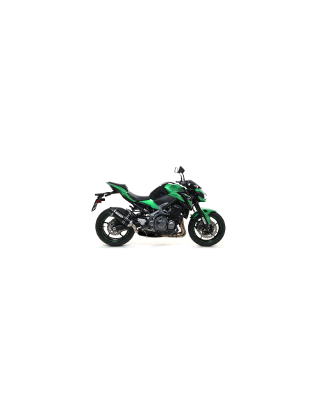 ARROW Escape aluminio negro fondo carbono RaceTech Dark Kawasaki Z900-E 17-