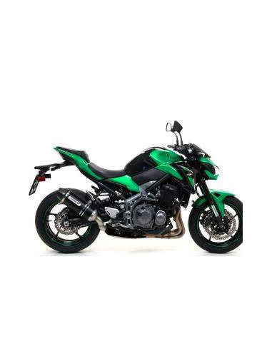 ARROW Escape aluminio negro fondo carbono RaceTech Dark Kawasaki Z900-E 17-