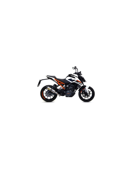 ARROW Escape aluminio fondo acero KTM Duke 125-390,RC 390 17- OC