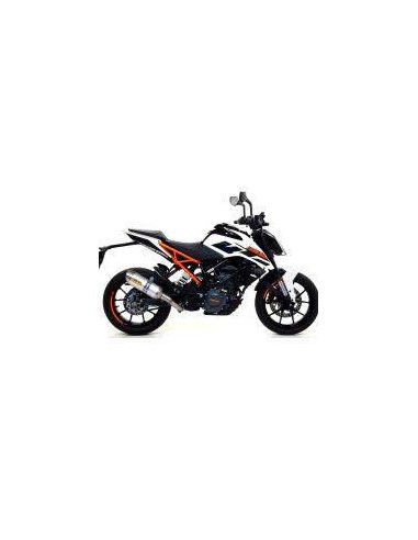 ARROW Escape aluminio fondo acero KTM Duke 125-390,RC 390 17- OC