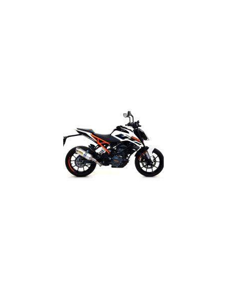 ARROW Escape aluminio fondo acero KTM Duke 125-390,RC 390 17- OC