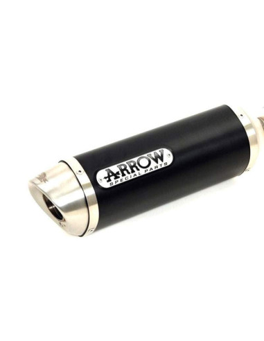 ARROW Escape aluminio negro terminal acero KTM Duke 125-390,RC390 17- OC