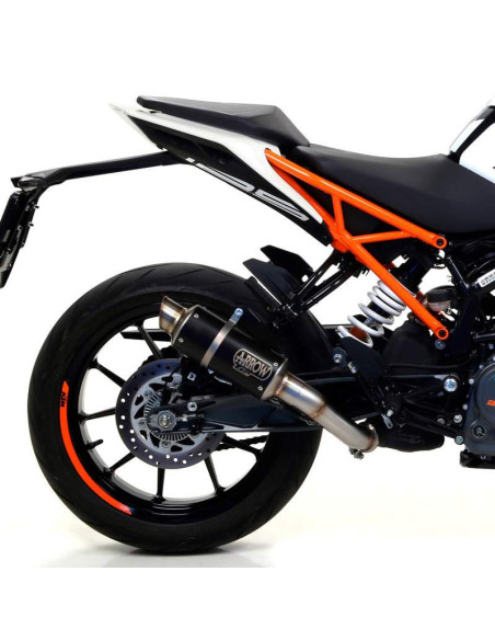 ARROW Escape acero negro GP2 KTM Duke 125-390 17-20