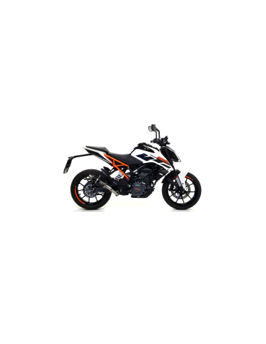 ARROW Escape acero negro GP2 KTM Duke 125-390 17-20