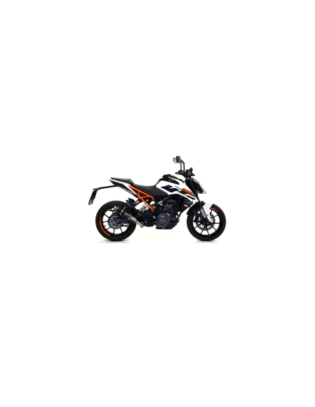 ARROW Escape acero negro GP2 KTM Duke 125-390 17-20