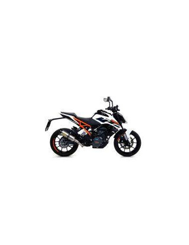 ARROW Escape titanio fondo carbono KTM Duke 125-390, RC 390 17- OC