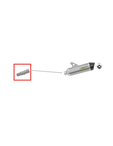 ARROW Conector central de acero inoxidable BMW C650SPORT 16-