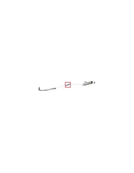 ARROW Conector central de acero inoxidable BMW C650SPORT 16-