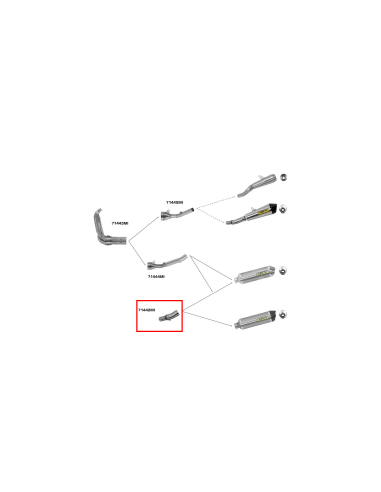 ARROW Colector escape colector original Suzuki GSR750 11-/GSXS750 17-