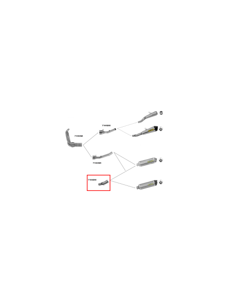 ARROW Colector escape colector original Suzuki GSR750 11-/GSXS750 17-