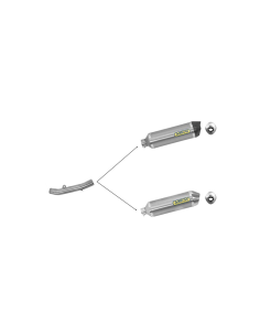 ARROW Adaptador bajo colector Kawasaki Z750 07-14 y Z750R 11-14 2