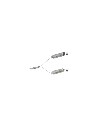 ARROW Adaptador bajo colector Kawasaki Z750 07-14 y Z750R 11-14
