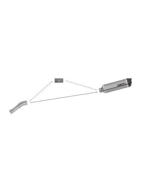 ARROW Colector adaptador acero inoxidable BMW G650GS / SERTAO 11-16